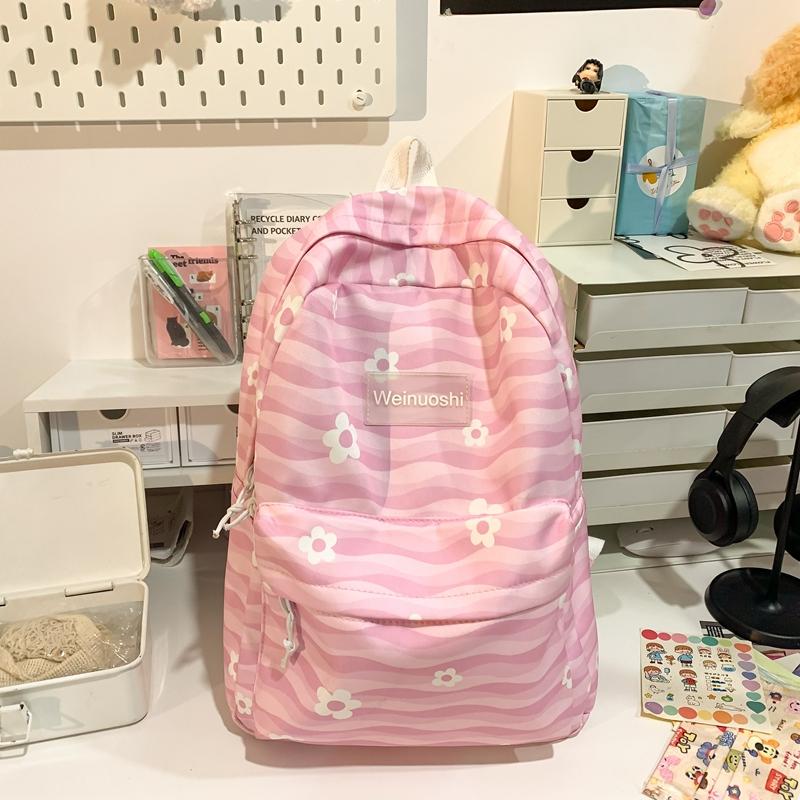 Студенческая школьная сумка с цветочным принтом — фото 12