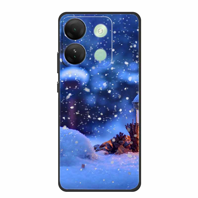 For Infinix Smart 7 HD Christmas Soft Case Silicone TPU Back Cover Phone Cases For Infinix Smart7 Plus X6516 Xmas New Etui Shell
