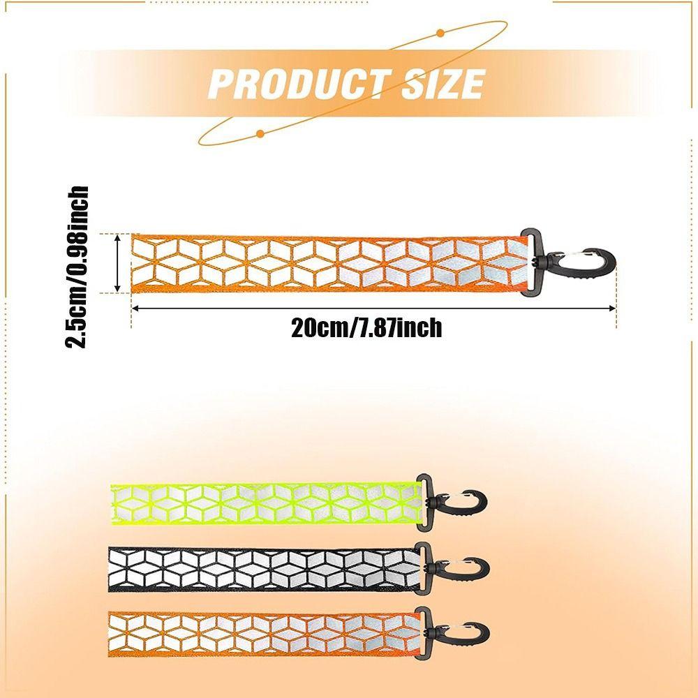 Lightweight Reflective Backpack Pendant Reflective Effect Reflective Straps  Outdoor Tool