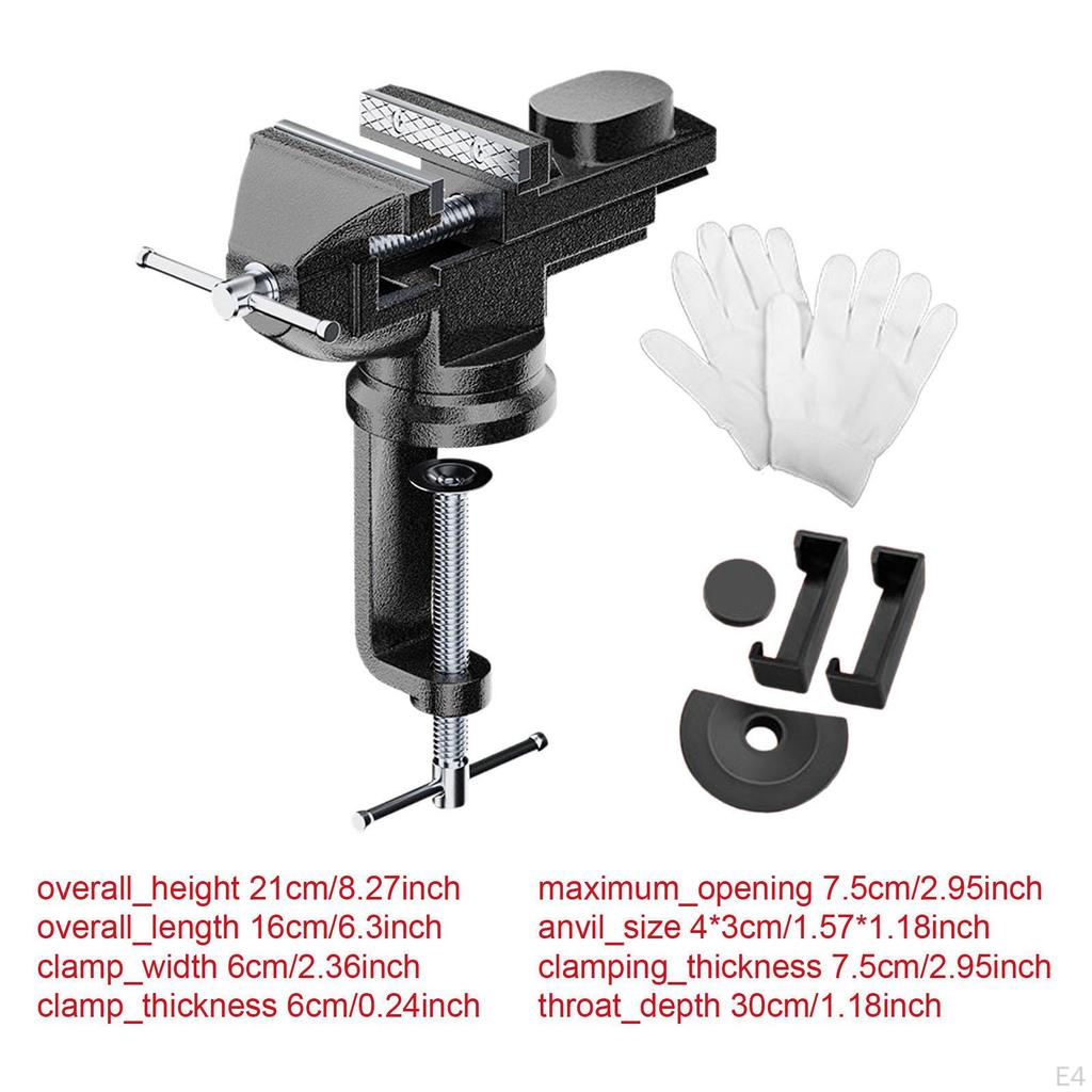 Bank Clamps on Vice Professionally Black Universally Portable for Cutting Line Welding.