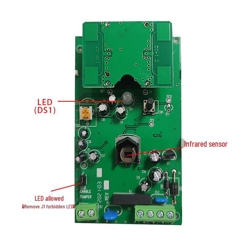Indoor Wired Dual-Tech Infrared-Microwave Sensor Home Anti-theft Alarm