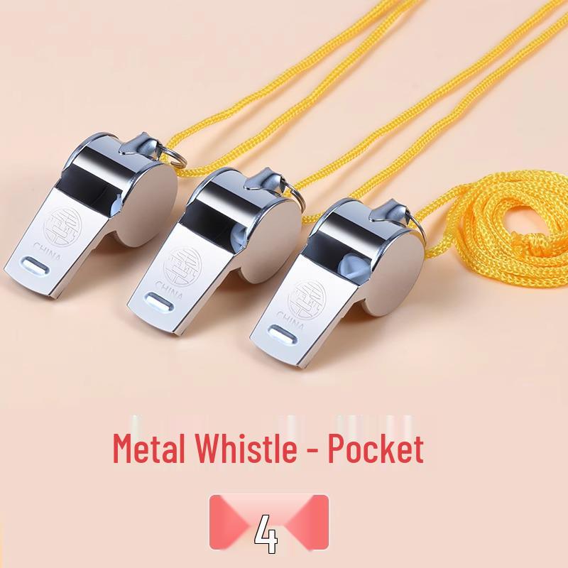 

Stainless Steel High-Pitched Whistle for Outdoor Survival, Referee, PE Teacher, and Basketball Training