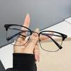 Eyebrow Frame Sven Half Frame Anti-Blue Light Glasses K002 Trendy Glasses Frame With Glasses Myopia Glasses Men