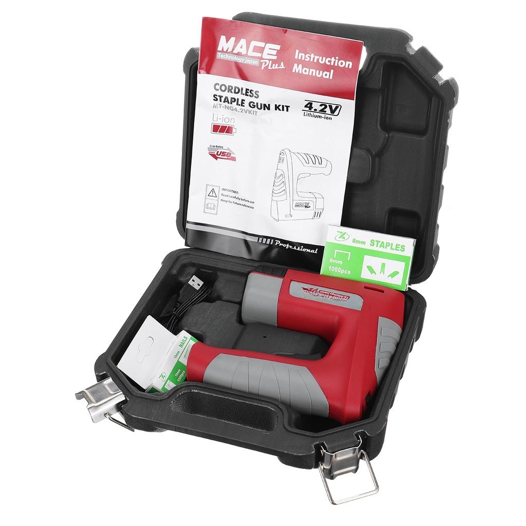 Electric Nailer Gun Stapler Furniture Staple Guns USB Rechargeable Lithium Battery for Frame Woodworking Power Tools 4.2V