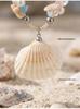 Pearl Style Shell Pendant Necklace: Women's Beaded Clavicle Chain with Seaside Luxury Charm