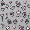 Long Lasting Nail Manicure Sets Halloween Art Stickers, 3D Embossed Skeleton Hand Pumpkin Bat Party Decorations Black Decals, Self-Adhesive
