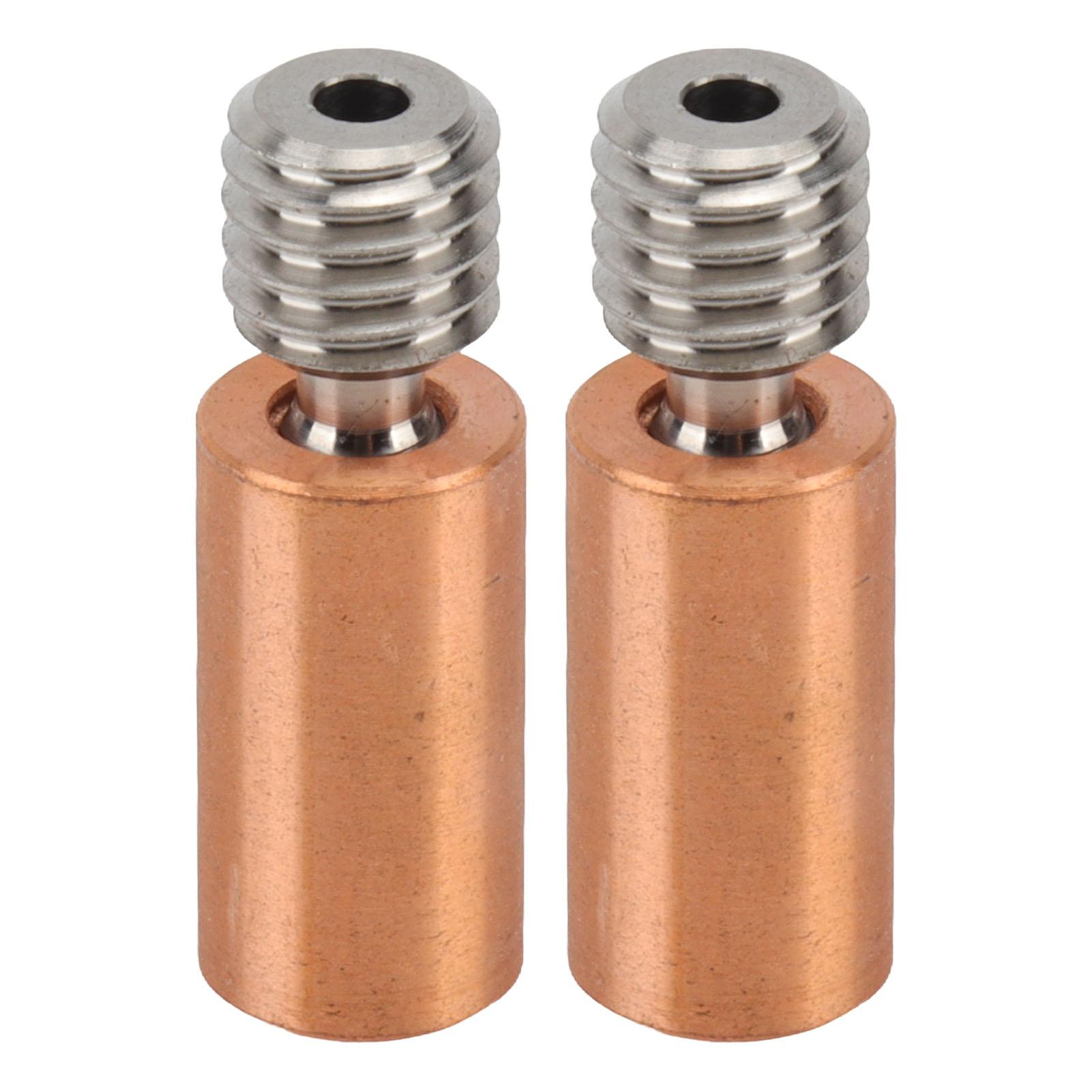 

2 шт. Биметаллический тепловой барьер Прочный тепловой барьер Высокая твердость Титановый сплав Медь Полностью металлический