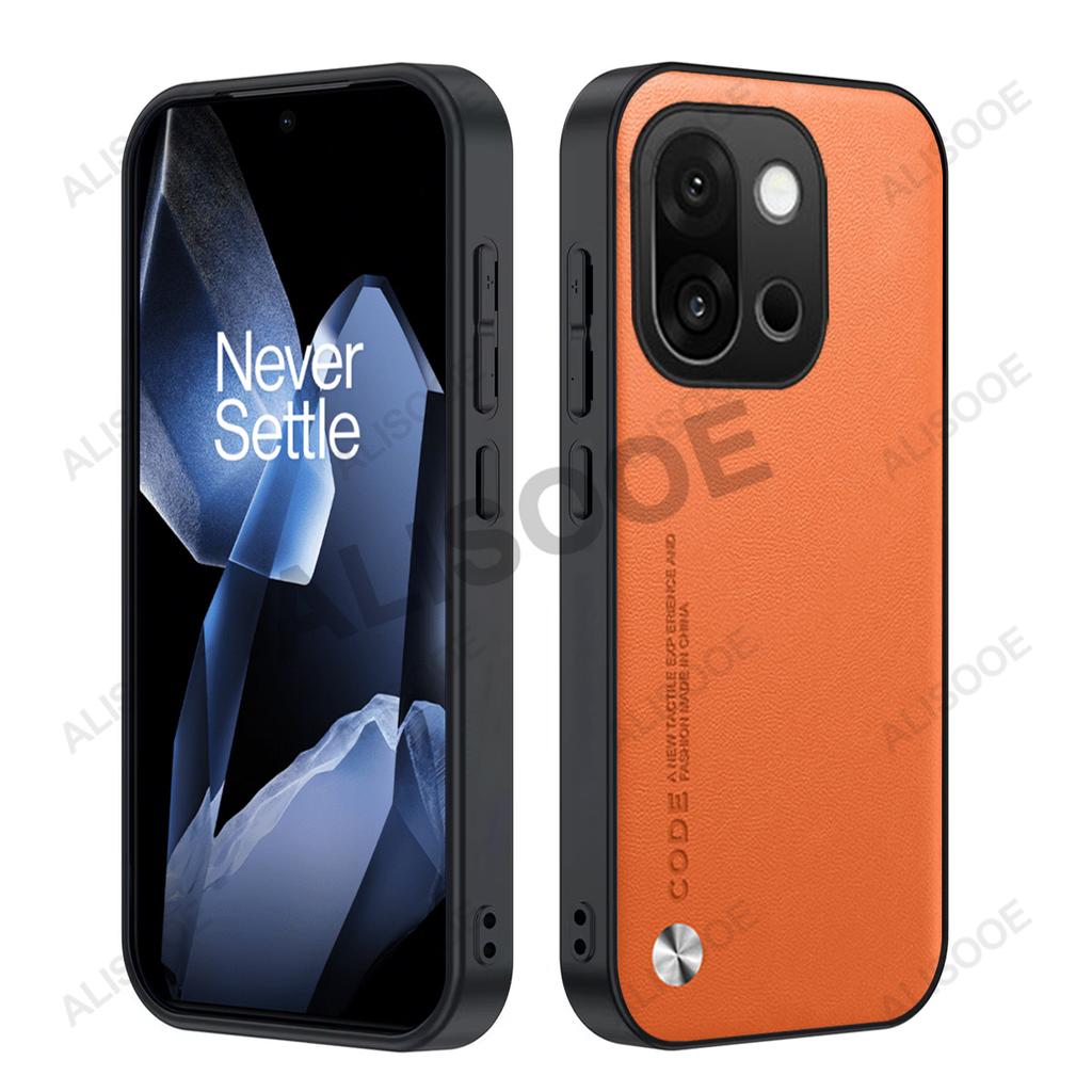 Läderfodral för Oneplus 15 Fodral Lyxig Fibertextur PU-läder Skydd Capa Omslag