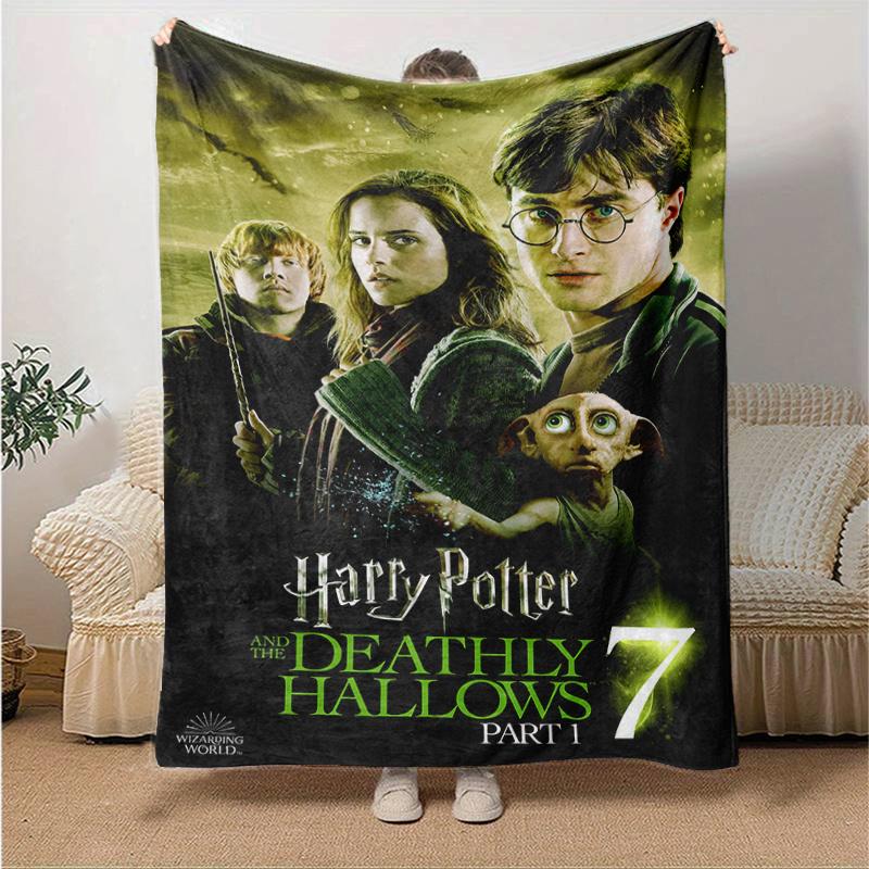 Harry Potter and the Deathly Hallows Part 1 Poster PrintPrint Blanket, Soft Blanket For Sofa Office Bed And Travelling Daughter Birthday Gif
