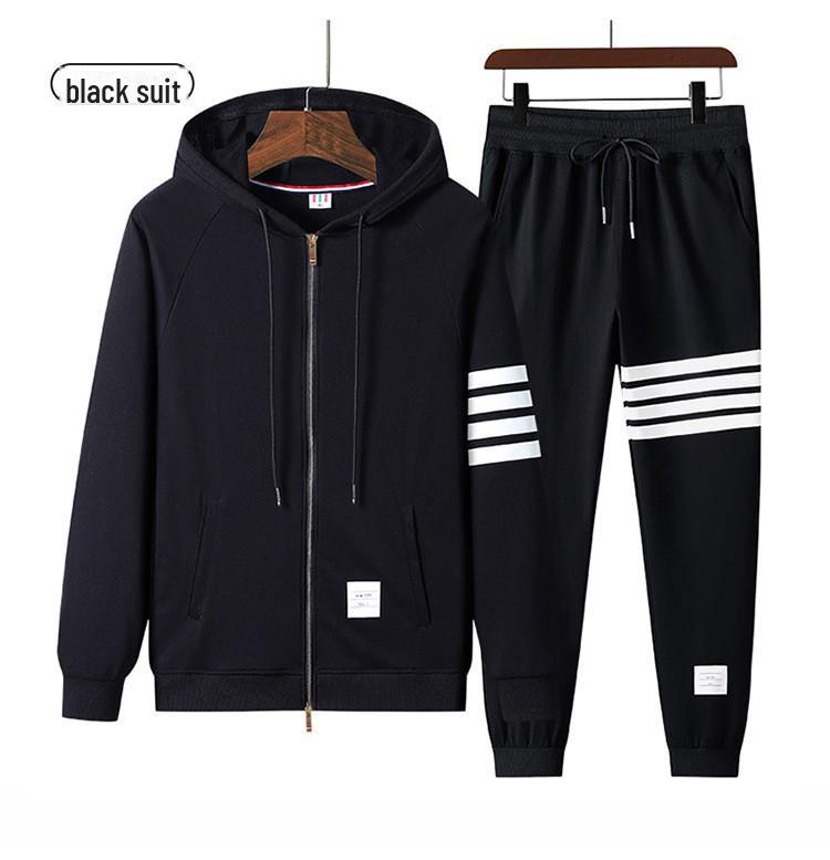 Trendy Hooded Jacket & Sweater Suit for Young Couples – Casual & Loose Fit