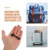 5 Pares Cabezales de Cremallera de Doble Capa Deslizador Metálico Agujero Único para Candado Equipaje Tirador de Cremallera Piezas de Repuesto Accesorios Lisos para Maleta