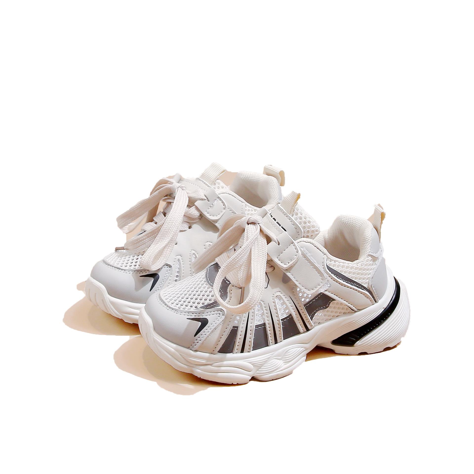 

Детская спортивная обувь Весна и Осень Девочки Повседневная Сетчатая Вентилируемая Обувь Папы 37 белый