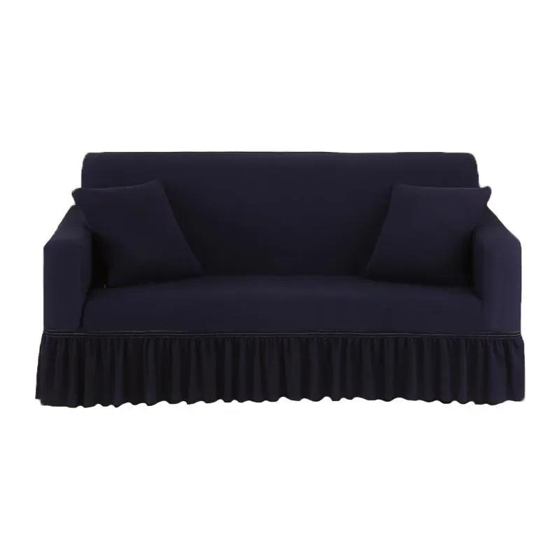 

Эластичный двойной подлокотник по сезонам, юбка, чехол для дивана 1/2/3/4, чехлы для диванов, чехлы для диванов для гостиной, дивана, Fundas De Sofa 1 Seater(90-140cm)