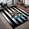 Kwadratowy Dywanik z Wzorem Flanelowym Newcastle United FC, Dywanik Obszarowy, Dywanik do Salonu Sypialni Sofy Pokoju Zabaw, Mata Podłogowa Antypoślizgowa