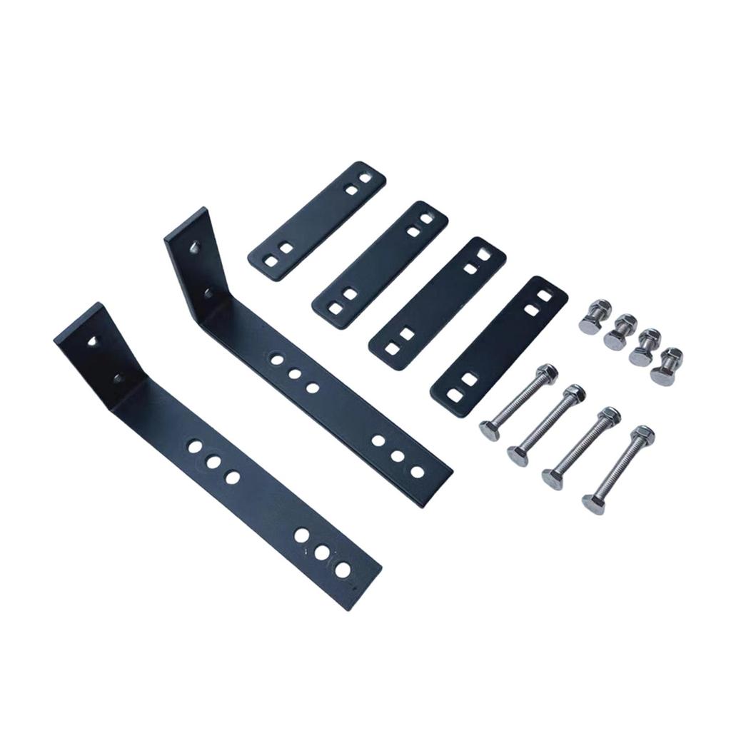 Car Awning Mounting Hardware Bracket Kit Universal Fit , Black Professional for Outdoor Camping