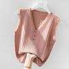 Camisole Women's Inner Suit Bottoming Loose White Outer Wear Knitted Sweater Sleeveless T-shirt Vest Summer