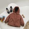 Winter Children's Down Jacket Kid's Clothing Korean Version Boys Loose Solid Color Thick Coat Girls Warm Outwear