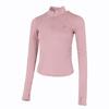 Sports Half-Zip Stand Collar Long Sleeve T-Shirt Women Tops KH2641