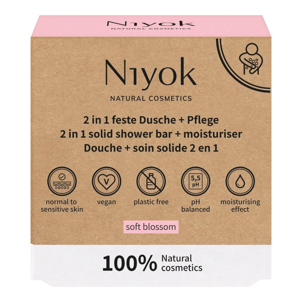 Niyok 2-In-1 Solid Shower Cleansing Bar Soft Blossom 80G