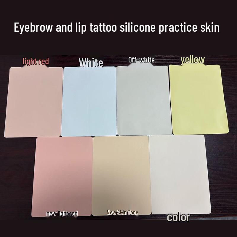 

Eco-Friendly Small Silicone Tattoo Practice Skin for Beginners - Portable, Handmade, Skin Color Microblading Simulation