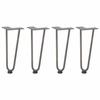 VidaXL Hairpin Legs for Coffee Table 4 Pieces Natural Steel 30 Cm Solid Steel 4012419
