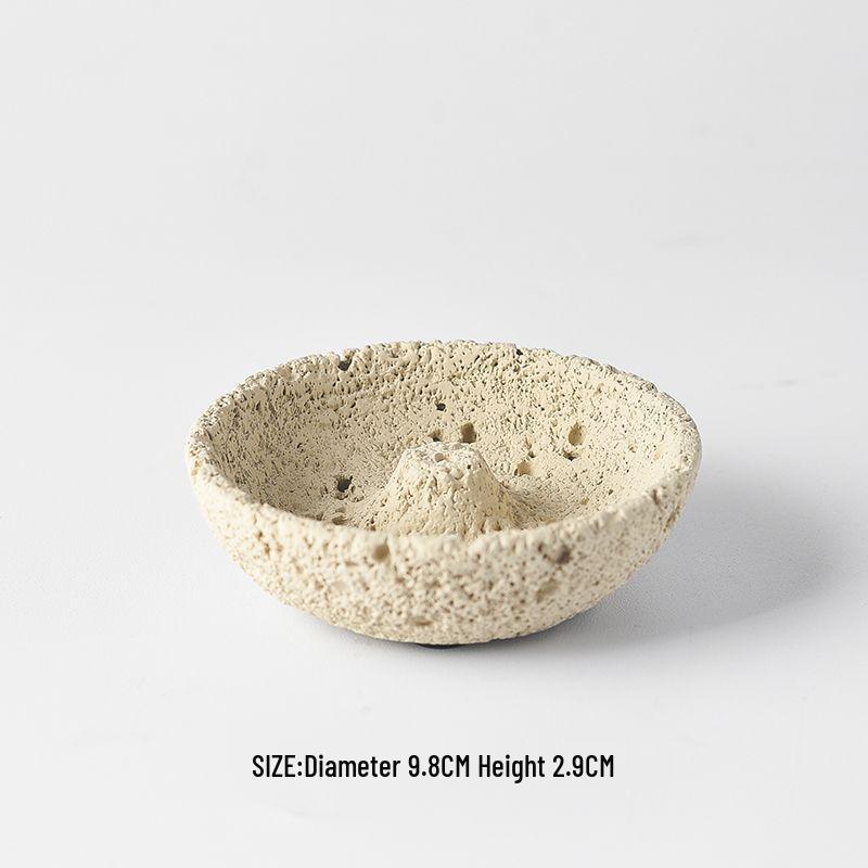 Wabi-sabi Style Small Incense Holder: Cute Aromatherapy Plate for Niche Incense