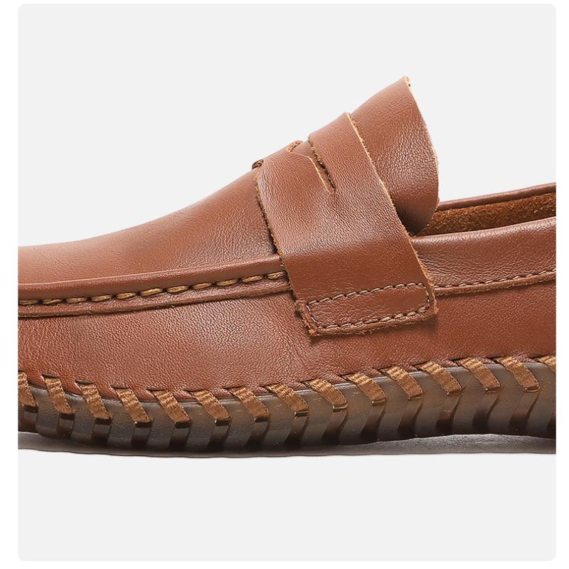 Men's Shoes Casual Formal Loafers Moccasins Italian Breathable Slip on Male Boat Shoes