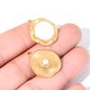 4Pcs Stainless Steel Shell Pearl Charm Pendants Drop Oil Dot Drill Craft DIY Jewelry Making Necklace Bracelet Accessories