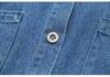 2024 Spring Plus Size Women's Denim Shirt - Long Sleeve Embroidered Cartoon Jacket for Chubby Girls