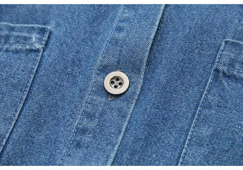 2024 Spring Plus Size Women's Denim Shirt - Long Sleeve Embroidered Cartoon Jacket for Chubby Girls