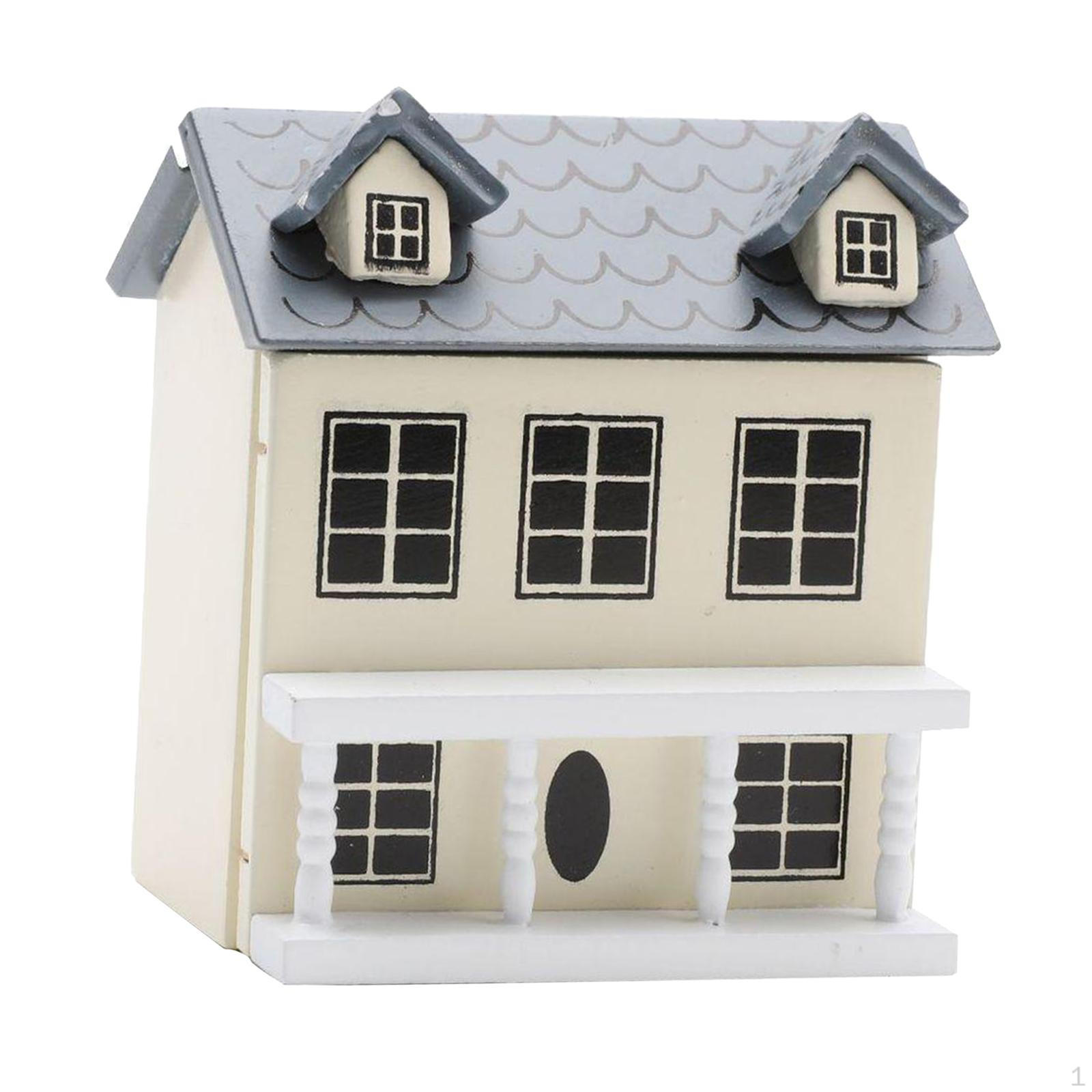 Деревянный кукольный домик, миниатюрная вилла, декор