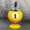 Ash Case Large Windproof Heat Resistant Three Bayonets with Lid Fashion Pool Billiard Ball Design Ashtray Ornament for Bar