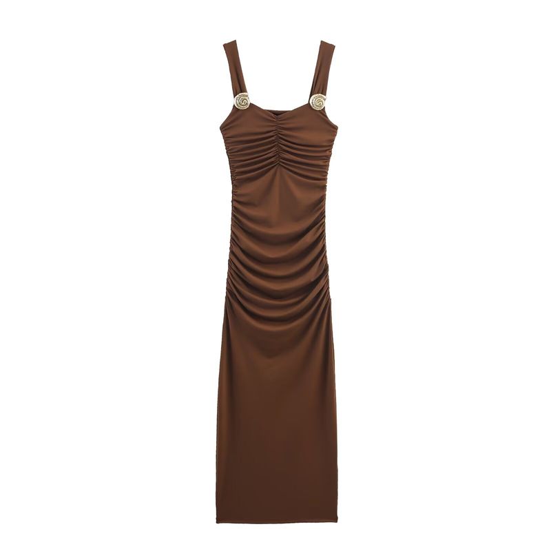 Kaslead New Women Clothes Western Style Fashion Shell Slim Fit Temperament Dress 1026158