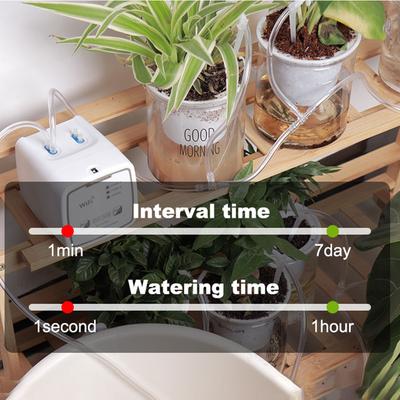 WiFi Drip Irrigation Kit Remote Control Dual Pump Automatic Watering System for 20 Potted Plants Self Watering Irrigation System