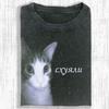 Süße Katze Geschenk T-Shirt Herren Damen Harajuku Oversized Unisex Kurzarm Streetwear hohe Qualität Paare Klassisch weich Retro Mode