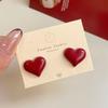 Retro Style Red Bowknot Stud Earrings for Women Girls Simple Earings Piercing Ballet Ribbon Aesthetics Elegant Ear Jewelry Gifts