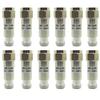 For Electronic Testing 2W 50 Ohm Attenuator Male To Female Attenuator Color Silver Standing Wave Ratio 1.20 Copper Plated