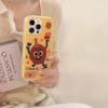 For iPhone 16 Pro Case IMD Fun Monster Design TPU Shockproof Phone Cover