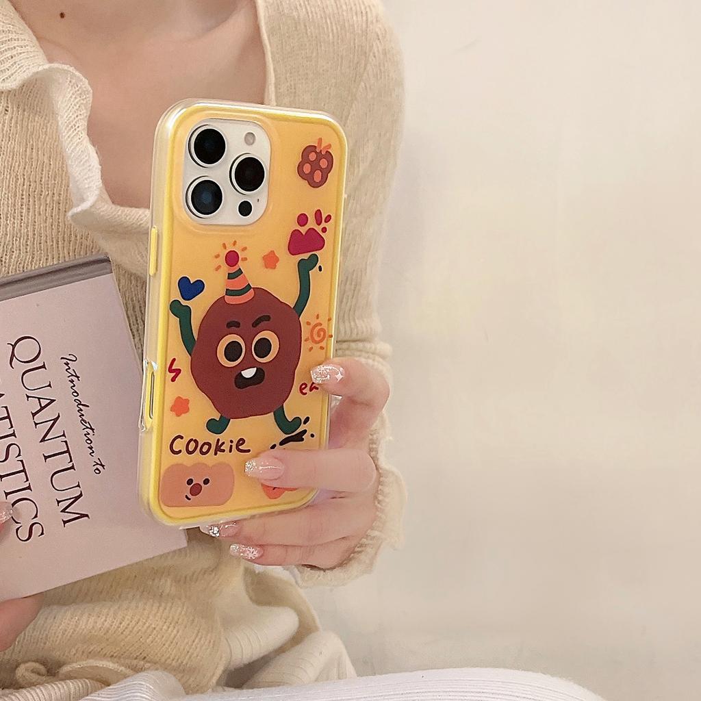For iPhone 16 Pro Case IMD Fun Monster Design TPU Shockproof Phone Cover
