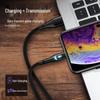 Seven-Color Silicone Light-Up USB Cable for Apple, Android, and Type-C Fast Charging