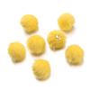 10pcs 17mm Plush Fur Covered Ball Beads Charms Pompom Beads Pendant for DIY Earring Bag Keychain Pendant Jewelry Making Supplies