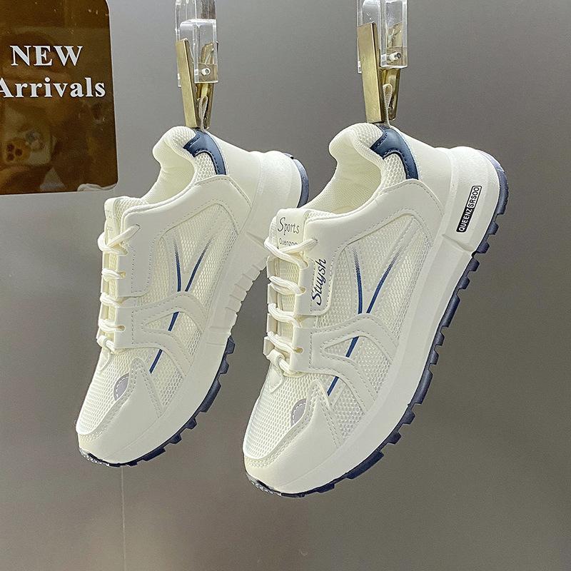 

Fashion 2025 Women s Sneakers Summer New Breathable All-match Air-cushion Casual Sport Shoes Fashion Anti-slip Training Shoes Zapatillas 35 синий