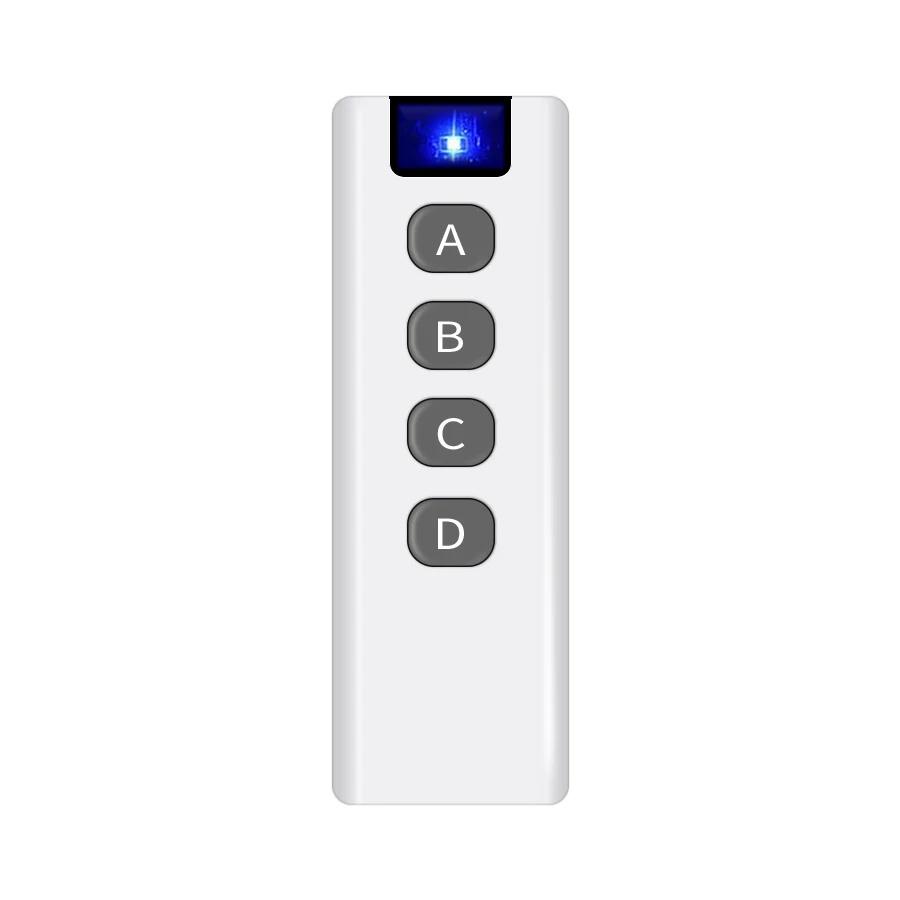 433Mhz Transmitter Remote Control Universal Wireless 4 Buttons Learning Code For Light Switch Gadgets Gate Garage Door Opener