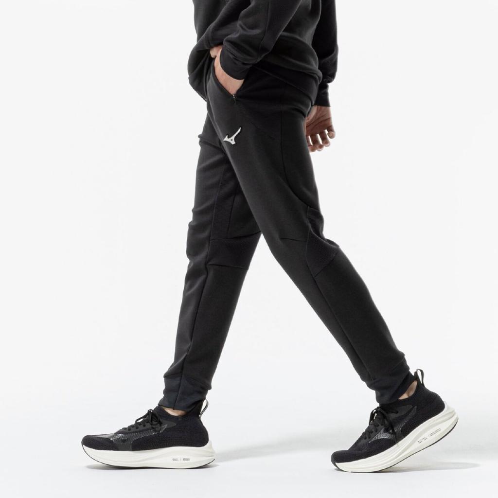 Mizuno Training Wear Peach Touch Size S Sweatpants, 32MDC538, Unisex, Black,