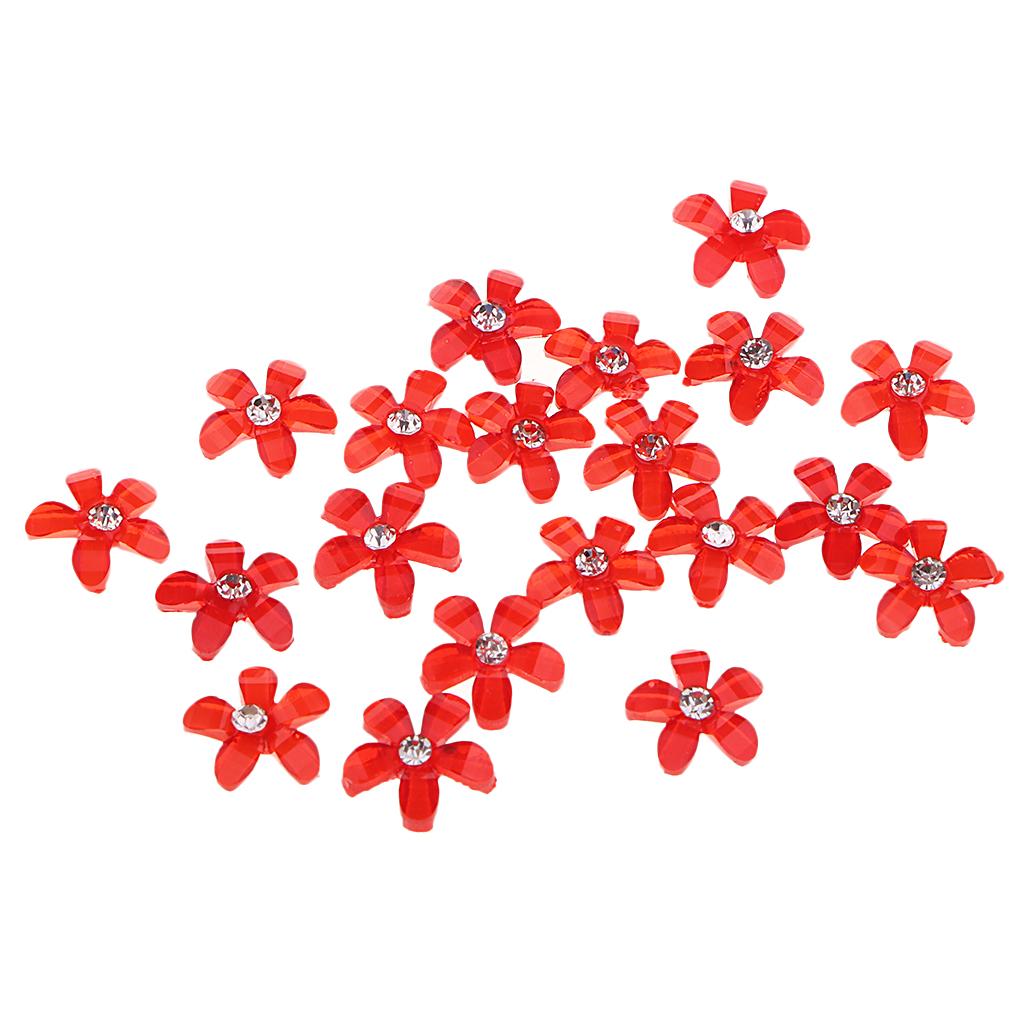 Resin Rhinestone Buttons Crystal Applique Decorative Buttons for Clothes Decoration Sewing Ornaments Craft Projects
