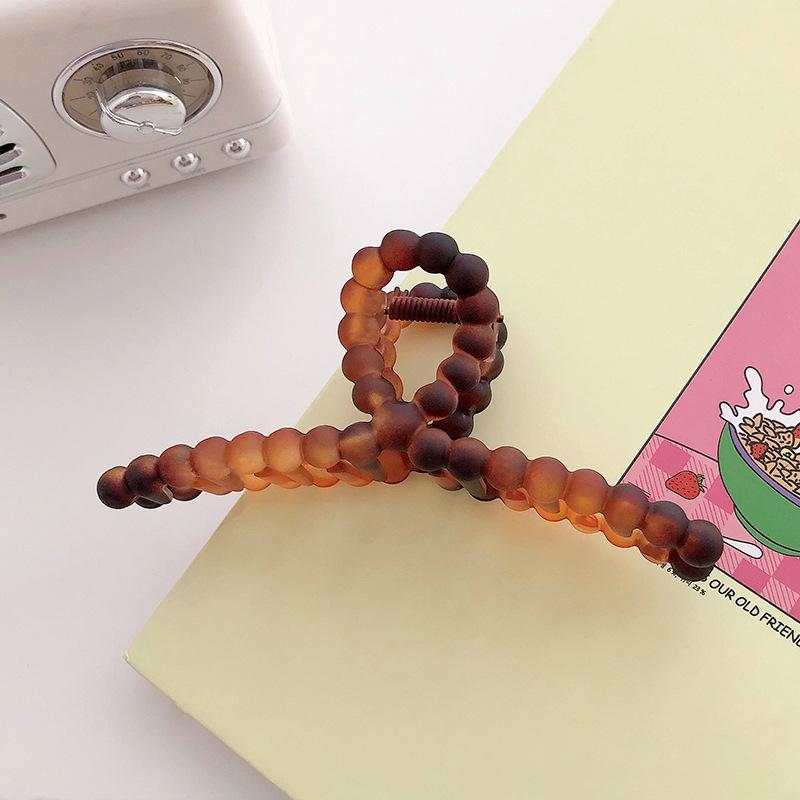 Summer Jelly-colored Bean Grabber, A New Matte and Frosted Crossed Back Hairpin Headwear From Korean Instagram for Women