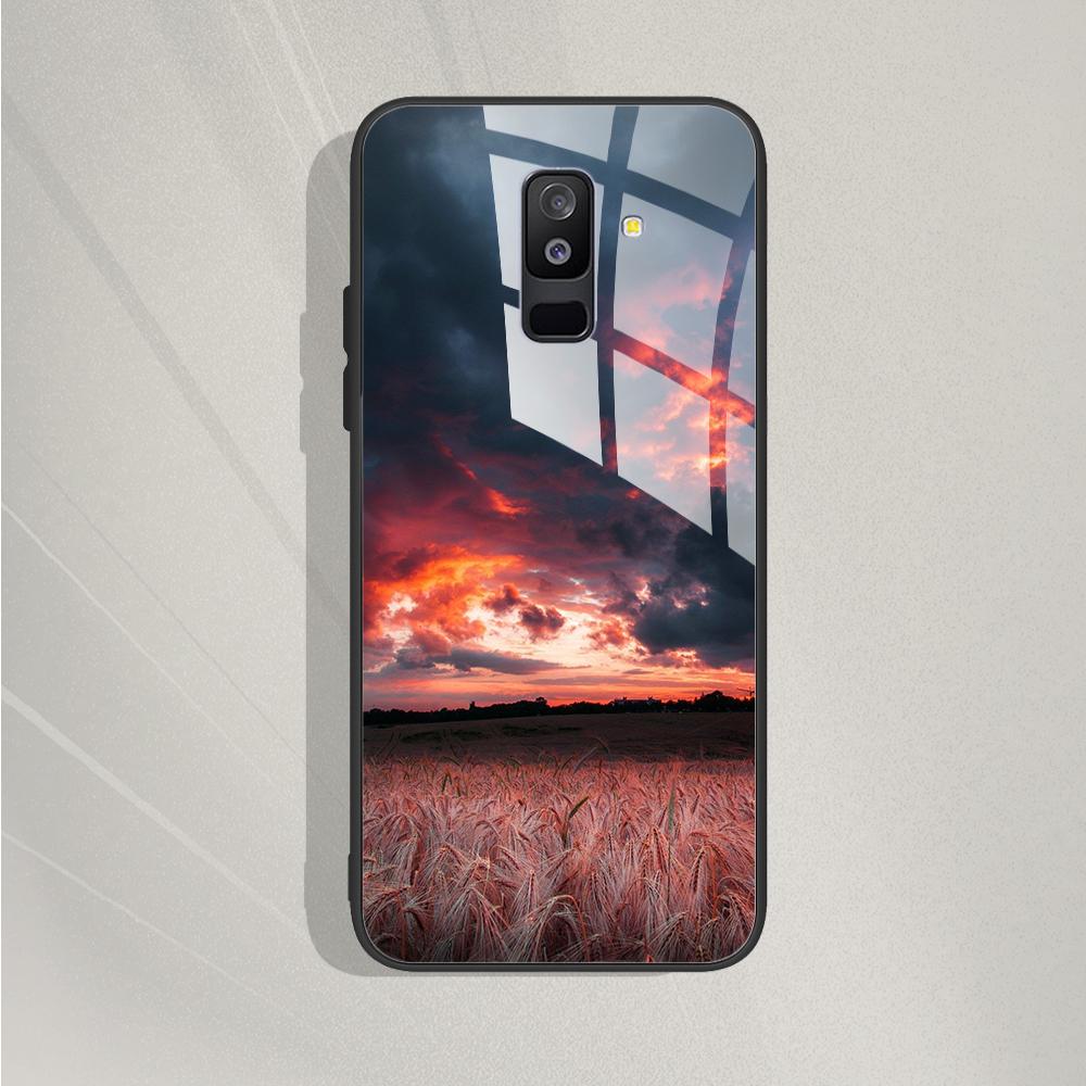 A6 Plus Hülle Für Samsung Galaxy A6 2018 Handyhülle A600F SM-A600F Gehärtetes Glas Hülle Für Samsung A6 Plus 2018 A6+ A605F Abdeckung