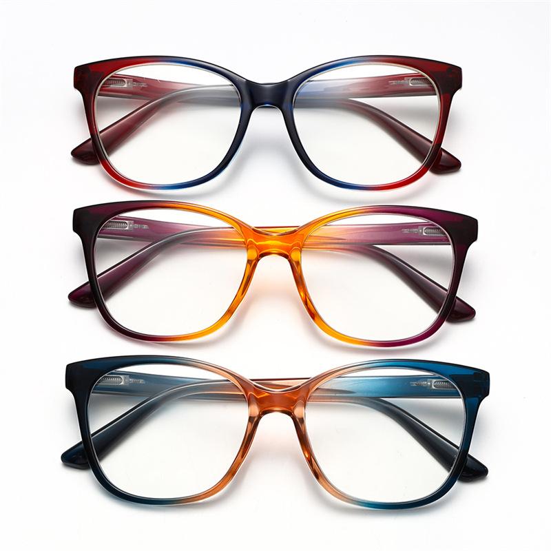 Presbyopia Glasses Women'S Anti-Blue Light Large Frame Reading Mirror Elegant Versatile Flat Mirror