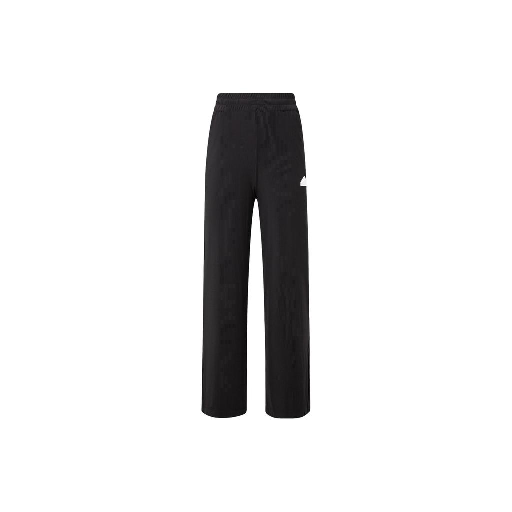 Adidas Ct Kn Wide Leg Casual Pants Women Bottoms Black IT4352