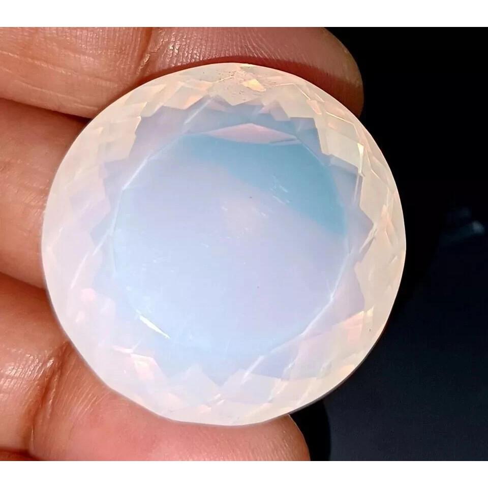 Natural White Opal 100 Ct+ Round Cut Certified Stunning Loose Gemstone
